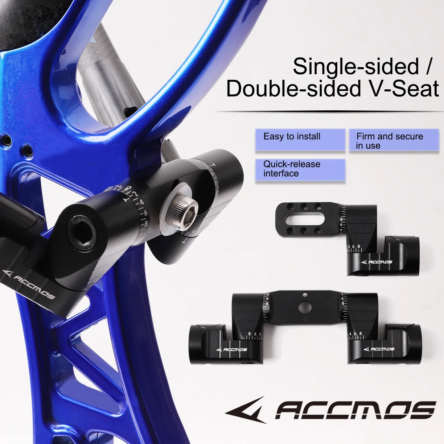 Enhanced Archery Adjustable Quick Release Durable V Bar Aluminum Stabilizer Balance