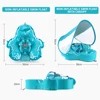 Kids Non-inflatable Swim Ring With Canopy Toddler Swimming Trainer Accessories Safety Pool Float Circle Bathing Buoyancy 4