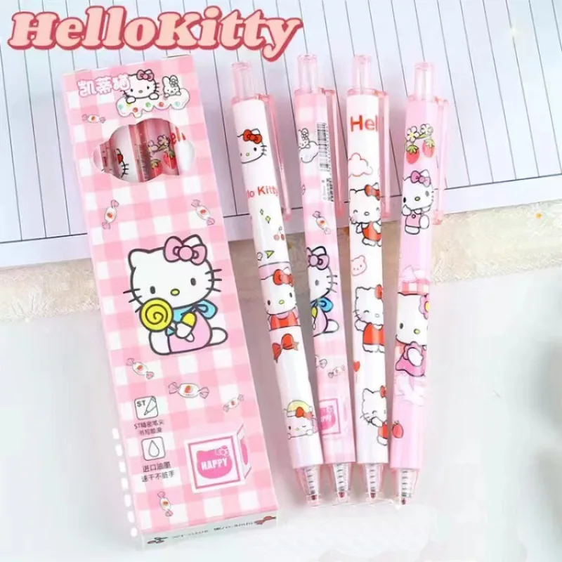

Hello Kitty Qualify Gel Pen Sanrio Kuromi My Melody Press Pen Set Smooth Writing Quick-dry Cartoon Cuteness Holiday Gift