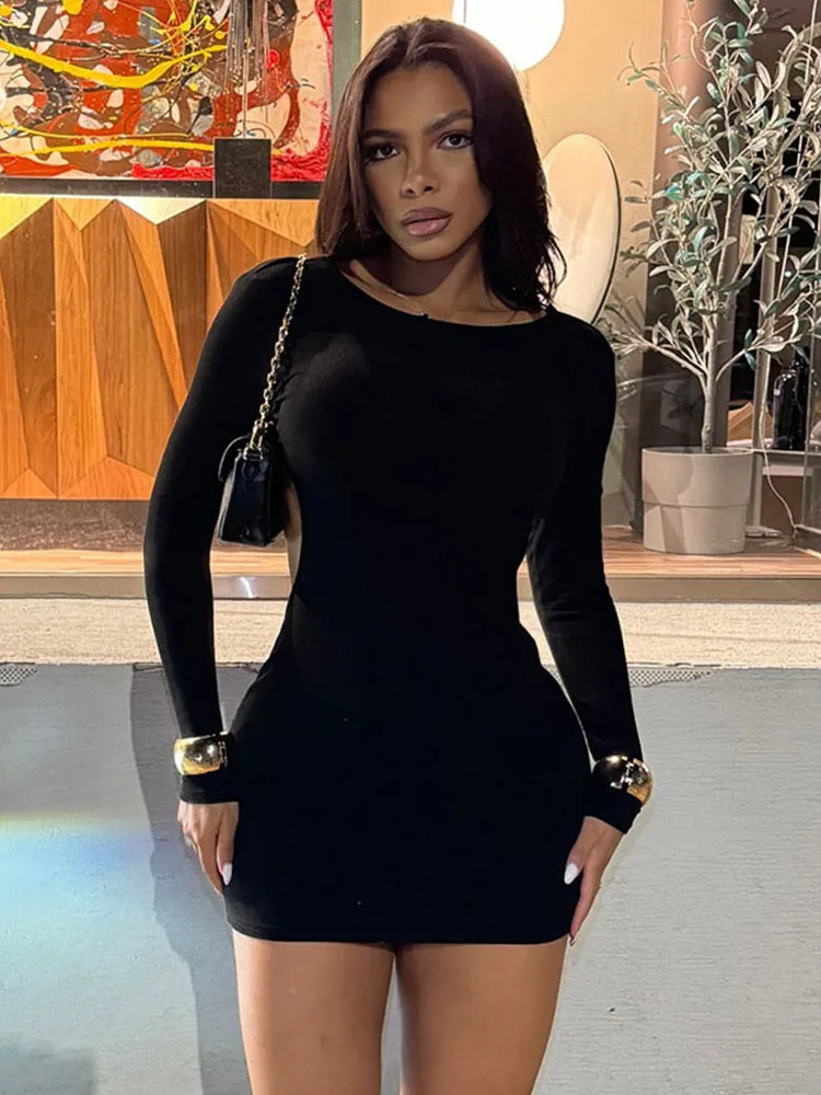 baddie bodycon dresses superdown | Dresses | Superdown Revolve Mini Bodycon Dress Women S Black Cutout Grommet Goth Baddie