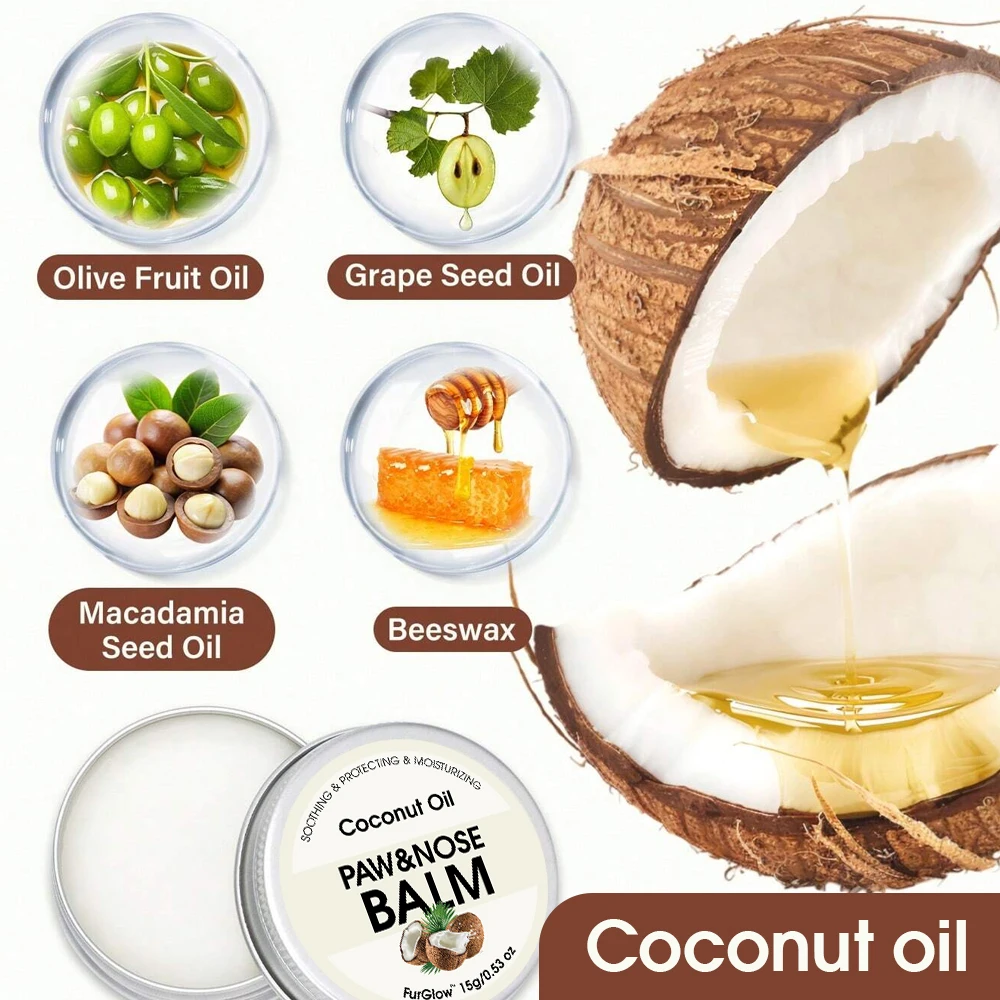 2-in-1 Pfoten- & Nasenbalsam für Haustiere – Mit Kokosöl