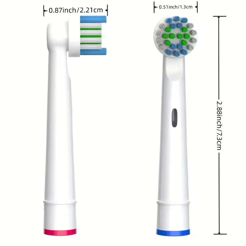 4/8/16/20/40Pcs 교체용 칫솔 헤드는 Oral-B 브라운 전문 전동 칫솔 헤드와 호환됩니다.