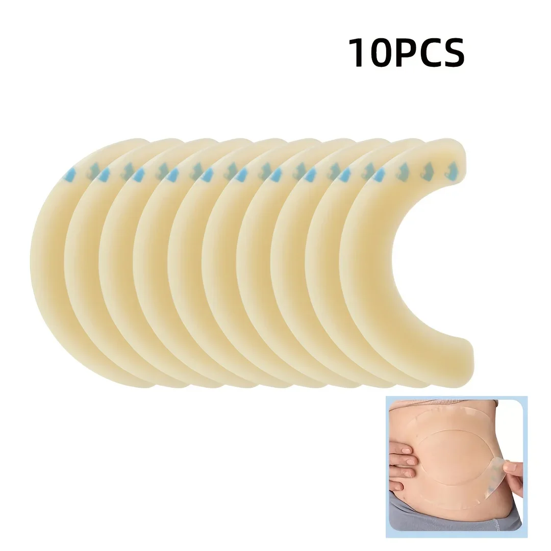10pcs Barrier Stoma Ostomy Strips Tape Strip Rings Adhesive Pressure Fixing Colostomy Leak Proof Colostomy Bag Barrier Strip