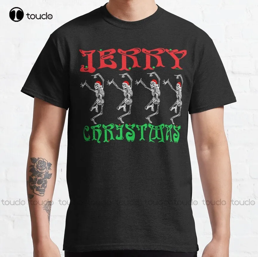 Jerry Christmas Classic T-Shirt White Dress Shirt For Men Custom Aldult Teen Unisex Digital Printing Tee Shirt Xs-5Xl Gift