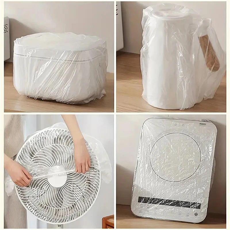 20/30pcs Disposable Protective Film Dust Cover Household Appliances Oversized Thickened Kitchen Anti-roach Transparent Cover Disposable Dust Cover