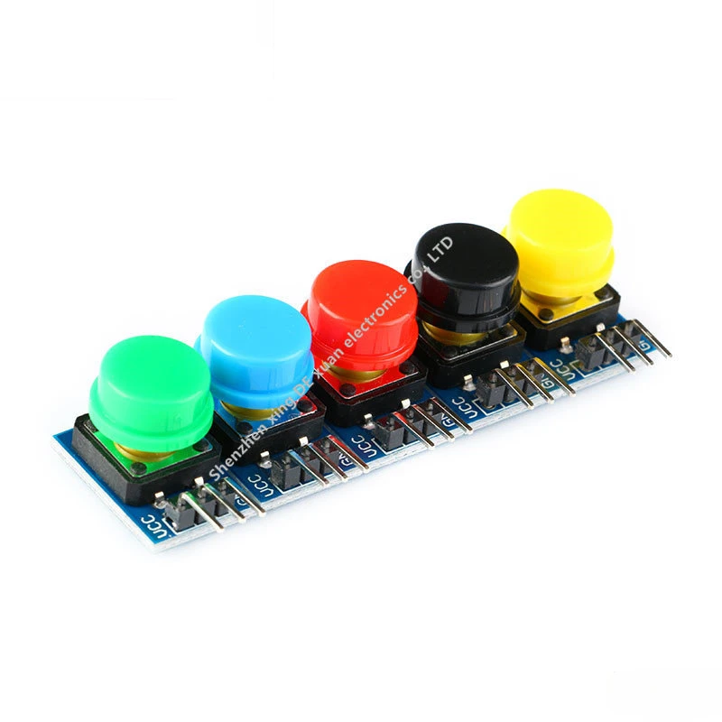 Modulo Chiave Esagonale Da 10 Pezzi Modulo Interruttore Tattile Luce Modulo Pulsante Grande Con Uscita Cappello Di Alto Livello Per Arduino O Raspberr