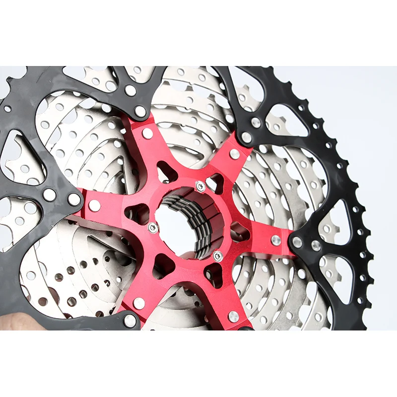 Bicycle Sprocket Gear Bicycle Cassette Bike Freewheel Bike Sprocket Bicycle Parts MTB Bike Cassette 8 9 10 11 12 Speed 11-32/36/40/42/46/50/52T Mountain Bike Freewheel 9V 11V K7 For Shimano