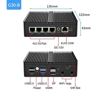G30B N5100 Soft Router 4x2.5G i226 LAN Industrial Fanless Mini PC OPNsense VPN Server pfSense ESXi Firewall Appliance 1