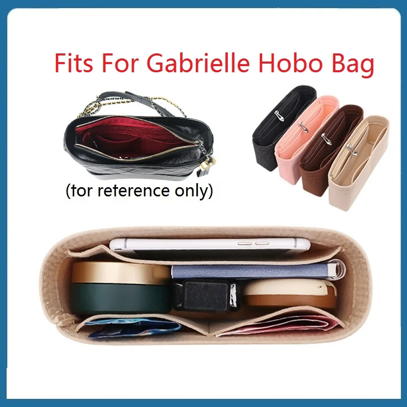 Fits For Gabrielle Hobo Felt Cloth Insert Bag Organizer Makeup Handbag  Organizer Travel Inner Purse Portable Cosmetic Bags