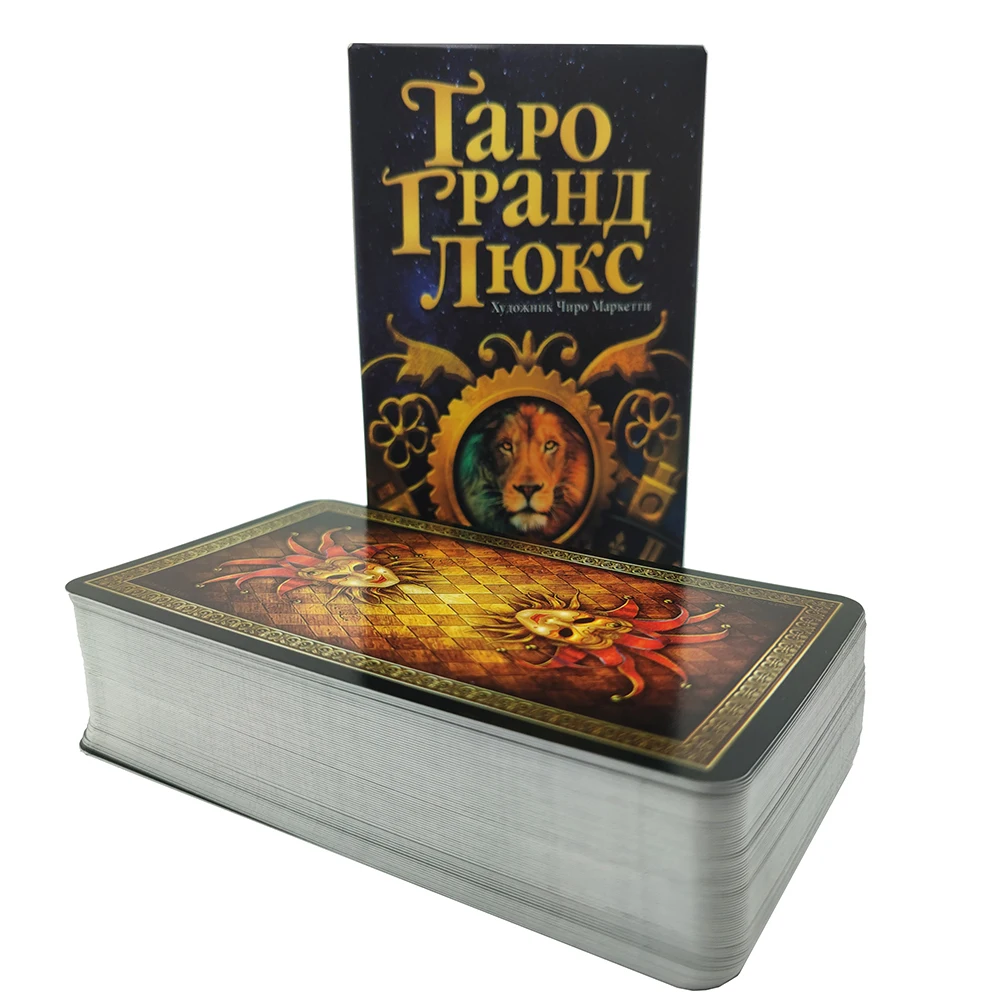 

2023 New Russian Instructions Карты Таро Гранд Люкс Grand Luxe Tarot in Russian Tarot Cards for Beginners