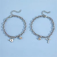 2Pcs/Set Fashion Heart Magnetic Attraction Astronaut Couple Bracelet For Women Men Lock Key Matching Bracelet Friendship Jewelry - Image 6