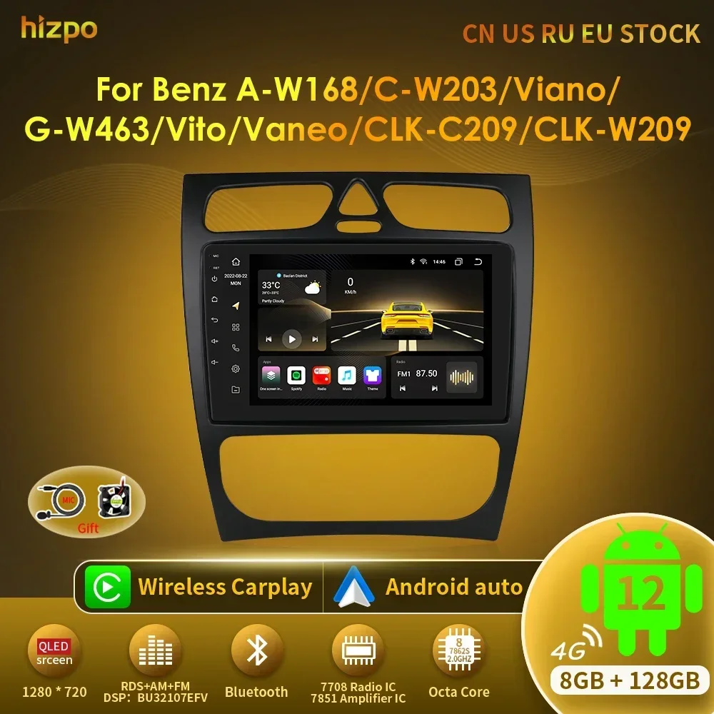 Detailed installation instruction for a 1998-2002 Mercedes Benz A W168 head  unit with DVD Player 1080P Video USB SD TV Tuner