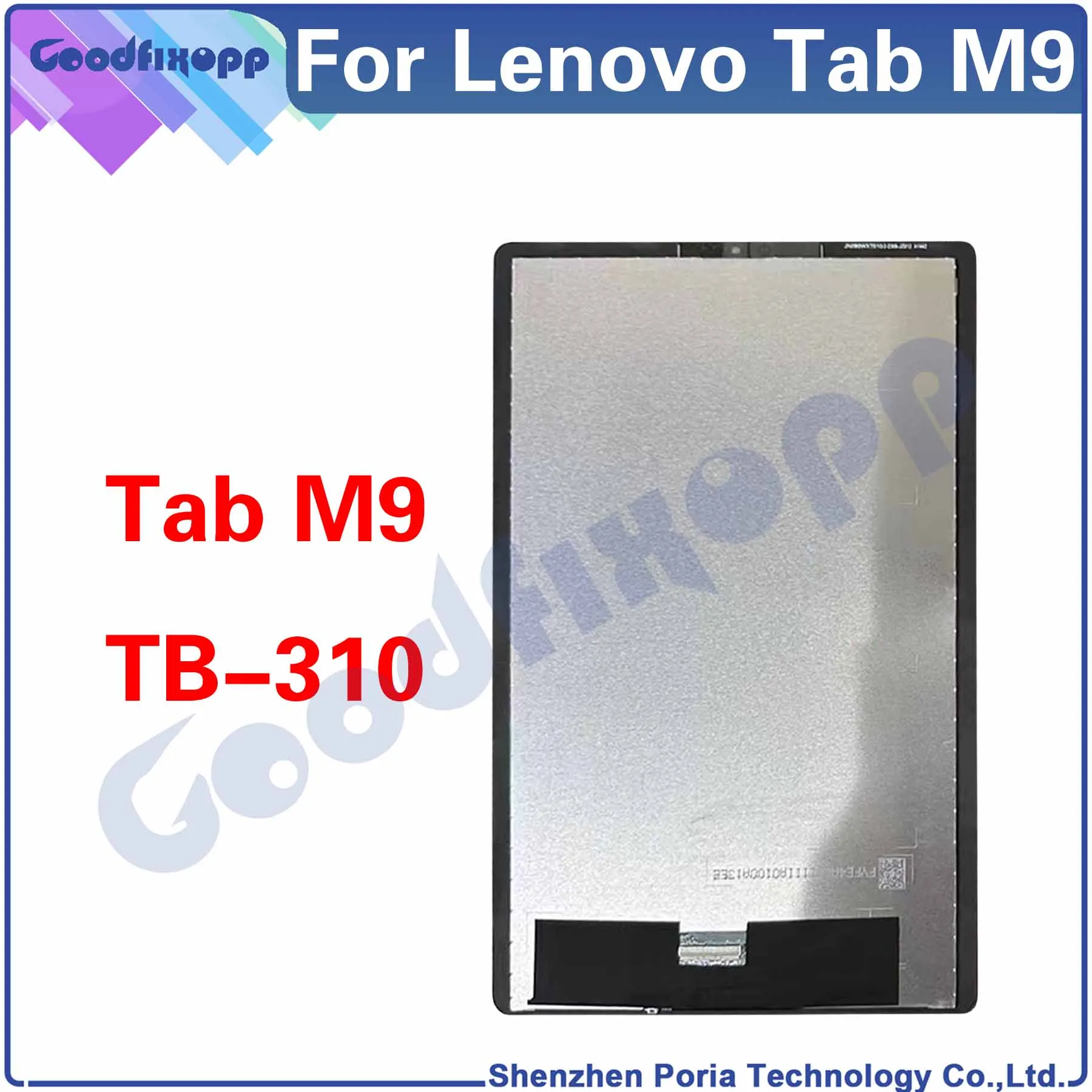 

For Lenovo M9 TB-310 LCD Display Touch Screen Digitizer Assembly Repair Parts Replacement