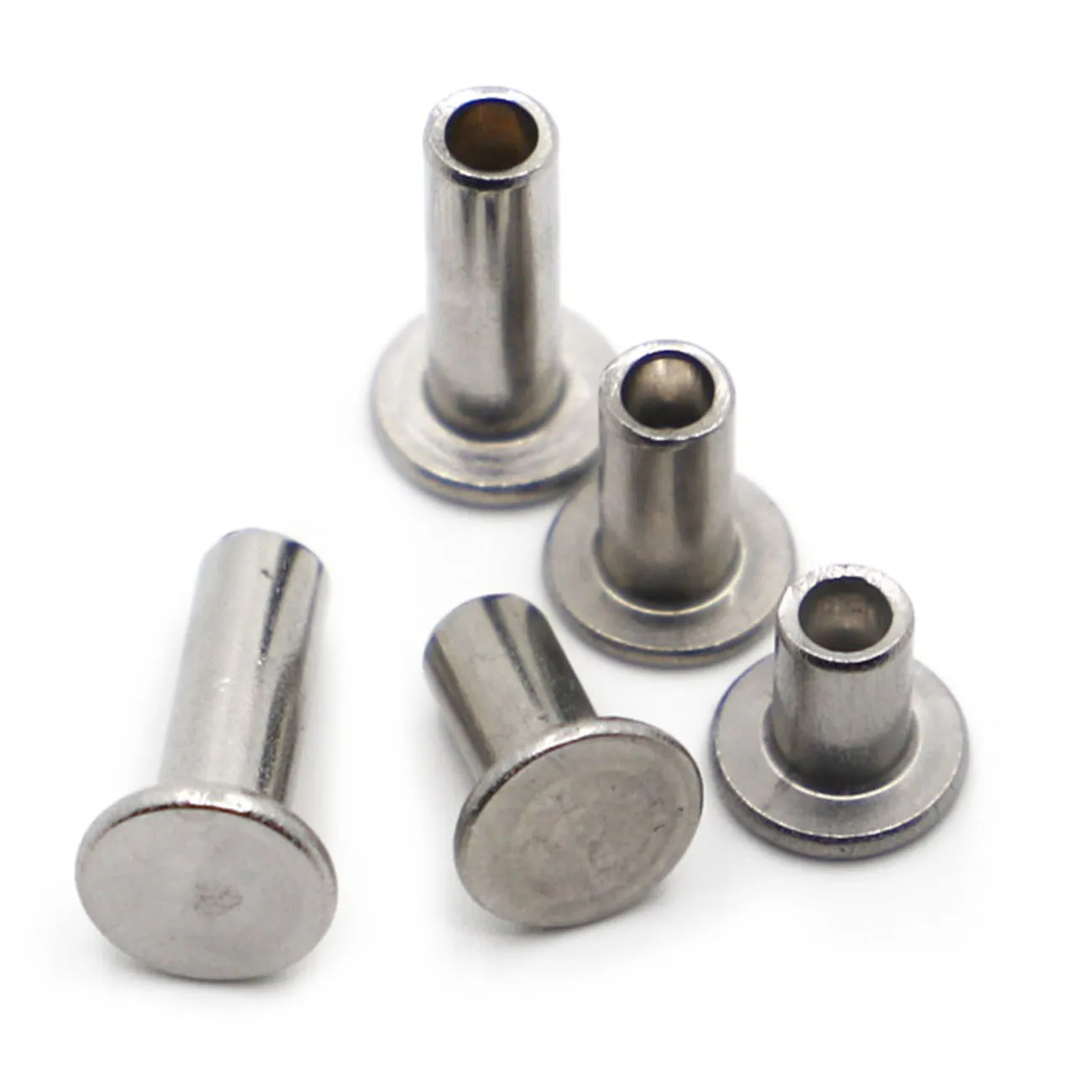 M2 M2.5 M3 M4 M5 A2-70 304 Stainless Steel Flat Truss Head Semi-hollow ...