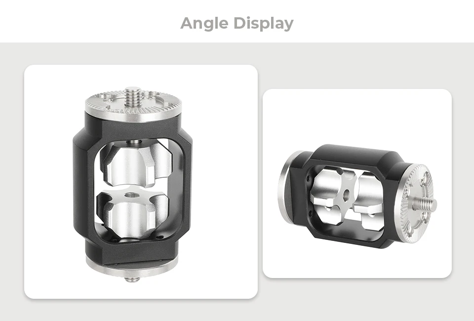 Camera ARRI-Style Rosette Mount Extension Adapter WIth Dual M6 Male Screw Extend