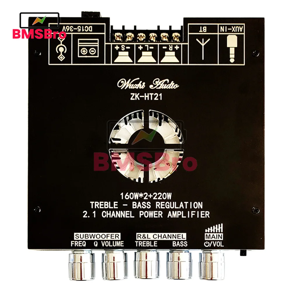 

HT21 second-generation integrated 2.1 channel TDA7498E Bluetooth amplifier module subwoofer 160Wx2+220W