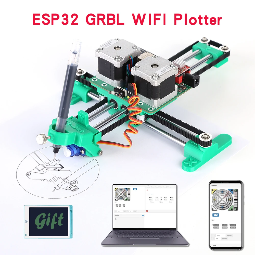 Grbl-ESP32-WIFI-DIY-Assembled-XY-Plotter-Pen-Drawing-Robot-Drawing ...