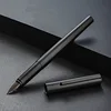 1 PCS JINHAO 35 Matte Black Iriidum Fine Nib Smooth Writing Fountain Pen with Ink Converter 4