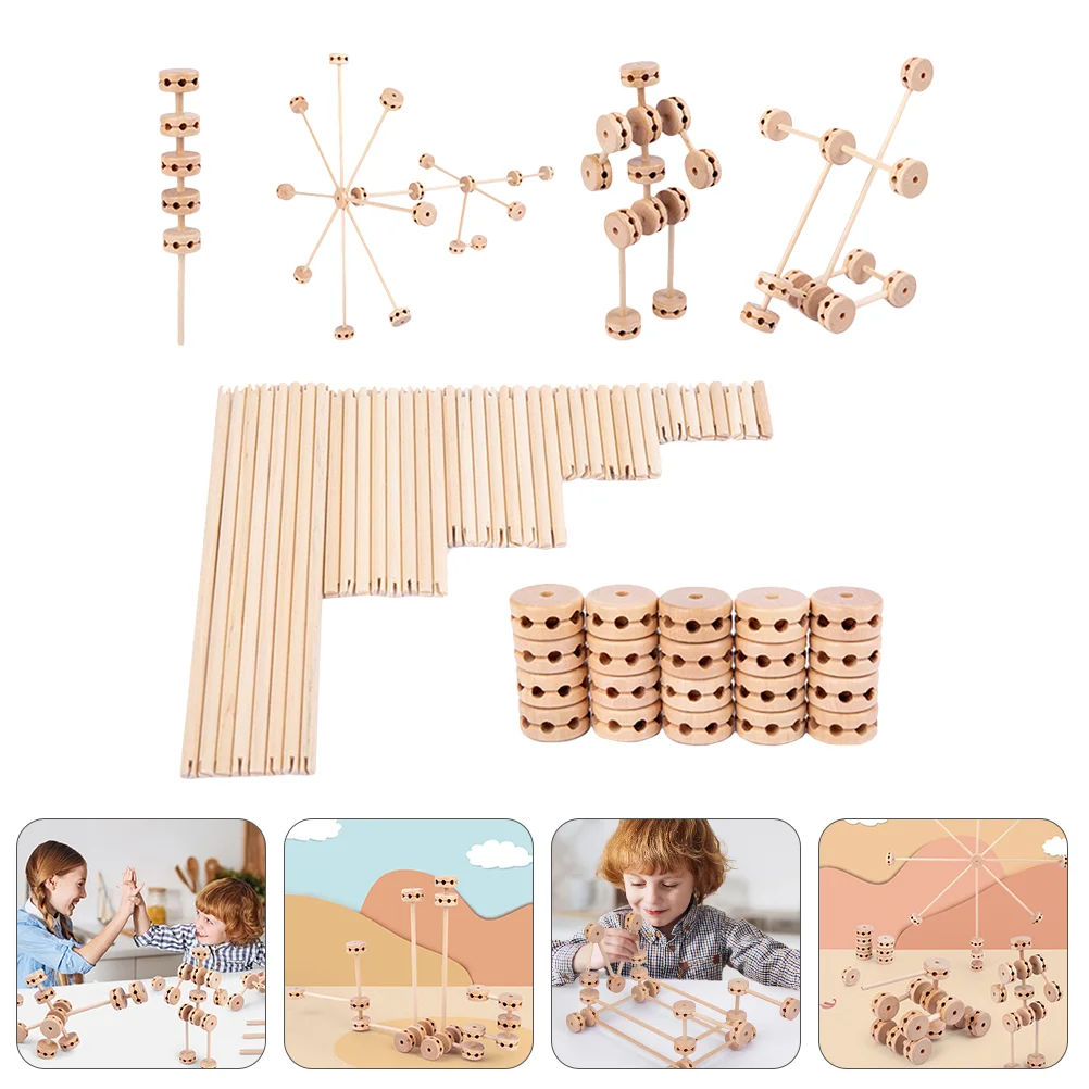 

Magnetic Building Blocks Playthings Variety Toy Jigsaw Early Learning Parent- Child Interactive Wooden Children's Toys