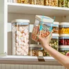 Vacuum Food Storage Box Plastic Sealed Fresh-Keeping Box Kitchen Storage Jars Grains Coffee Beans Transparent Storage Container 4