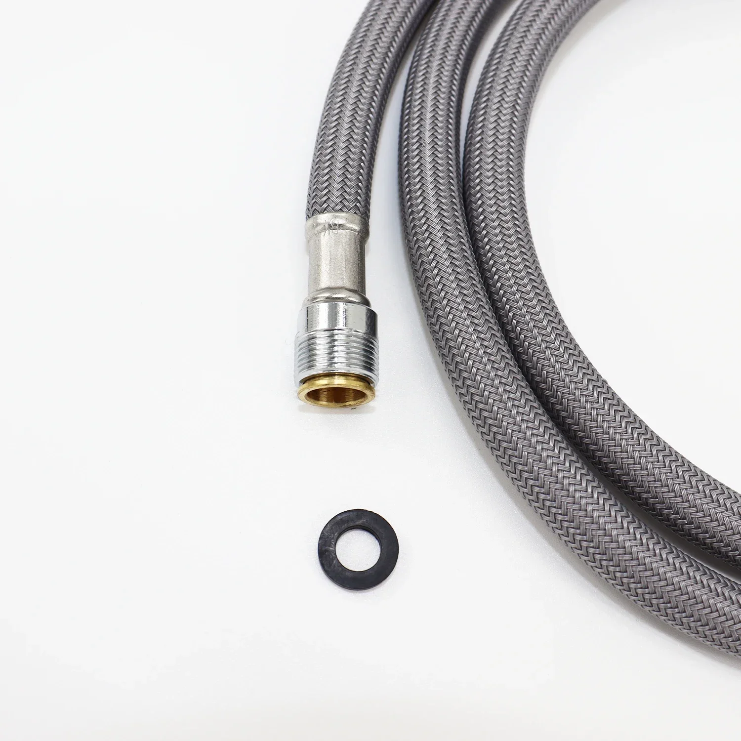 tuyau flexible tresse en nylon pour robinet de tube plomberie en gel silice gris 04