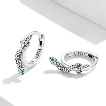 925 Sterling Silver Snake Ring Earrings For Women Wedding Luxury Piercing Elegant Jewelry Wholesale Free Delivery Jewellery