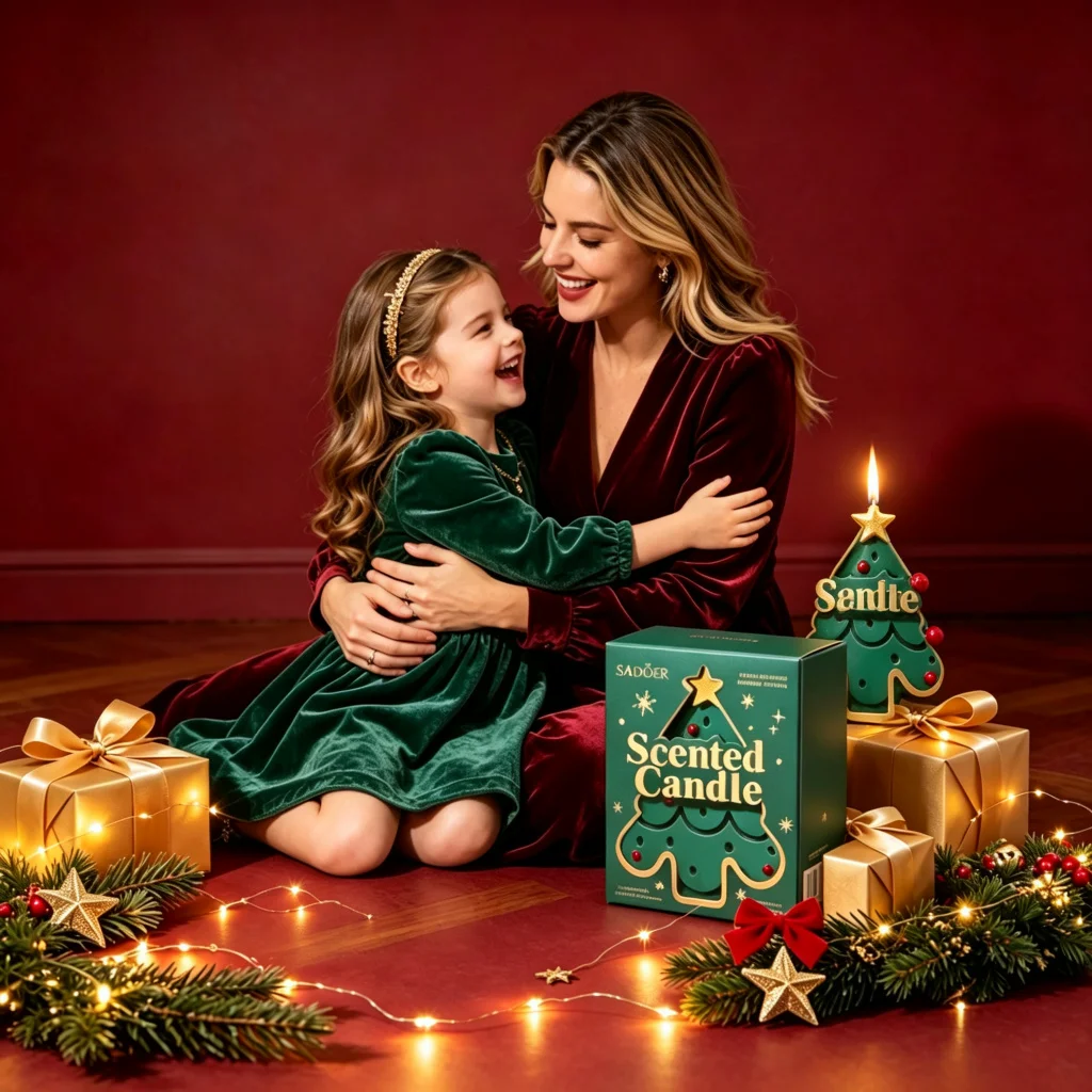 Scented Holiday Aromatherapy Candle for Festive Home Decor, 60g