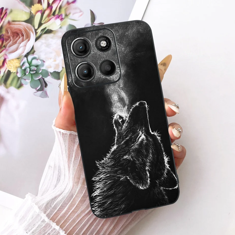 Stylish Flowers Painted Soft TPU Phone Case Cover - Universal Design