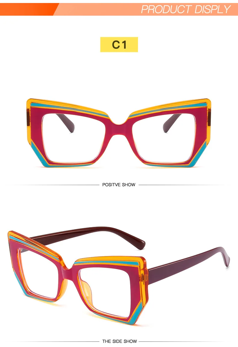 Occhiali da gatto con blocco della luce blu Occhiali da donna Designer Occhiali da vista Occhiali da vista Computer Protezione per gli occhi Vetro Moda_voghion.com