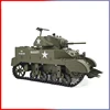 COOLBANK MODEL RC Tank 1/16 USA Stuart M5A1 Isoscale Simulation Model Open The Cannon Barrel Retractable Tank Toys Toys for Boys 5