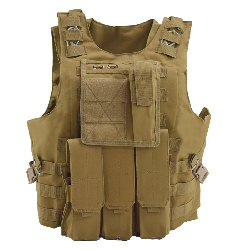 Hunting Vest Tactical Shooting Plate Carrier Vest With Magazine Pouch Military Gear Airsoft Paintball Protective Vest Body Armor