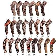 3D Tattoo Printed Armwarmer Outdoor Cycling Sleeves UV Protection MTB Bike Bicycle Sleeves Arm Protection Ridding Sleeves