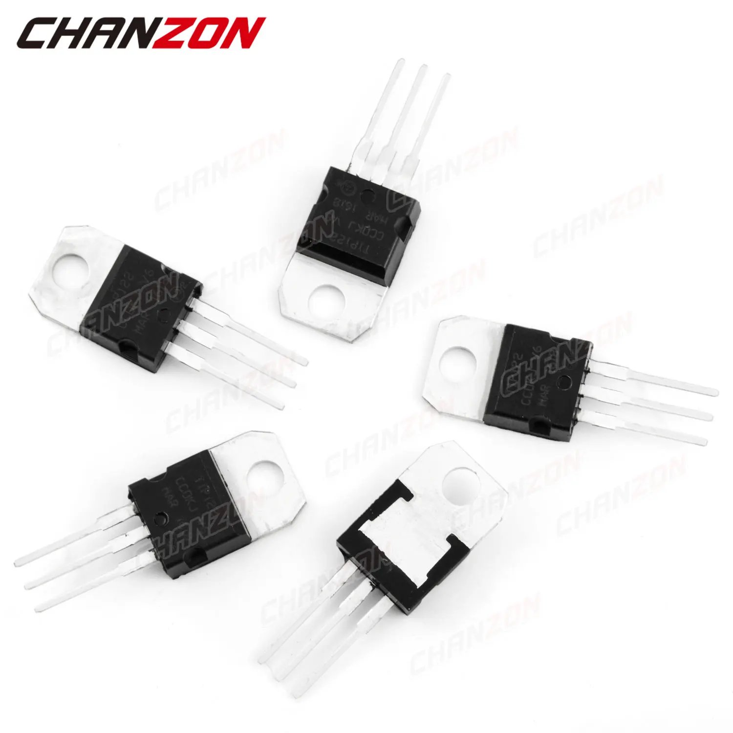 TIP122 TO-220 NPN Darlington Power Transistor Bipolar Junction BJT Powerful Triode Tube Fets 5A 100V Integrated Circuits 10pcs
