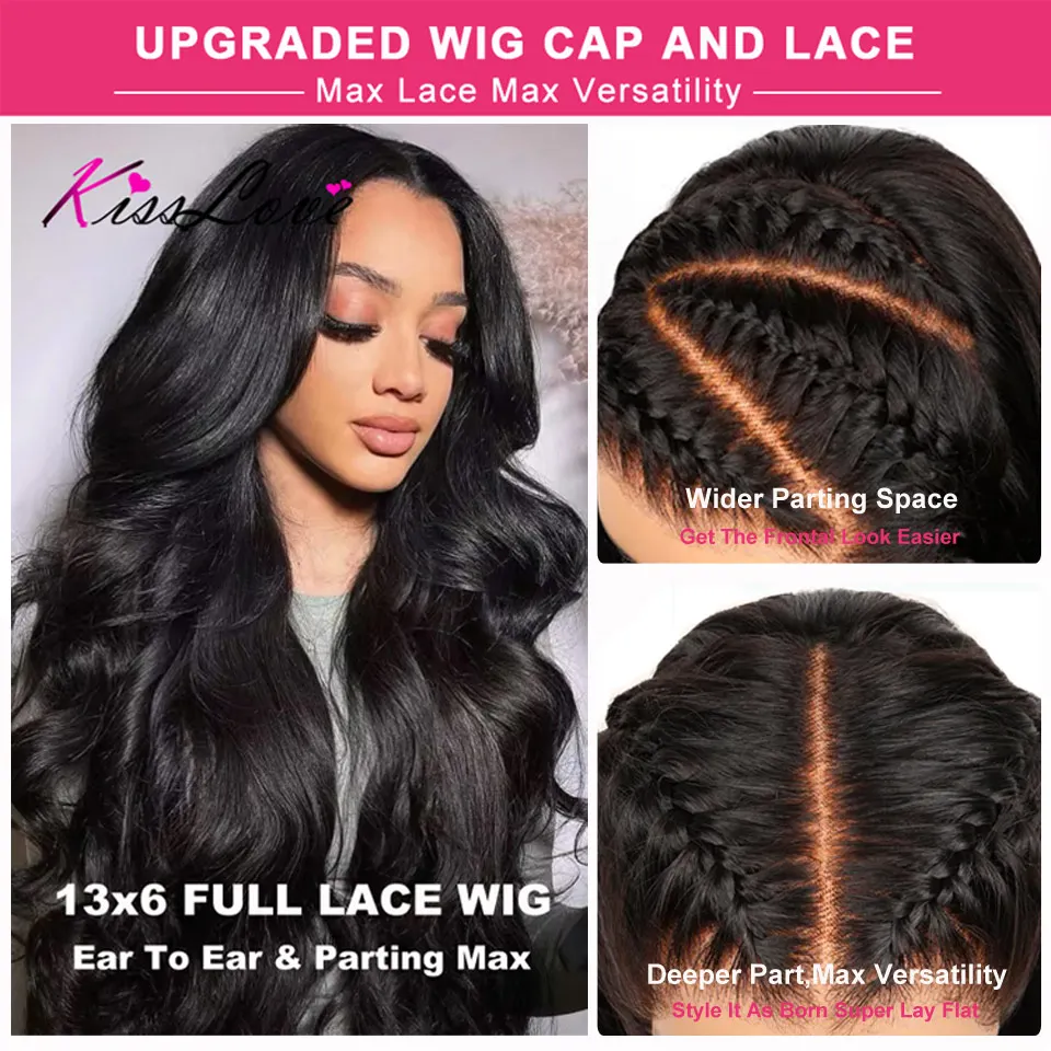 KissLove Body Wave 13x4/13x6 HD Lace Front Human Hair Wigs