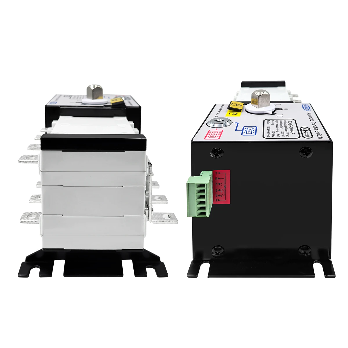 2P 3P 4P 100A ATS Dual Power Automatische Transfer Schakelaar Selector Schakelaars 230VAC Ononderbroken Power Generator Din Rail Gemonteerde Controller Transfer Schakelaar voor Distributie Dozen (2P
