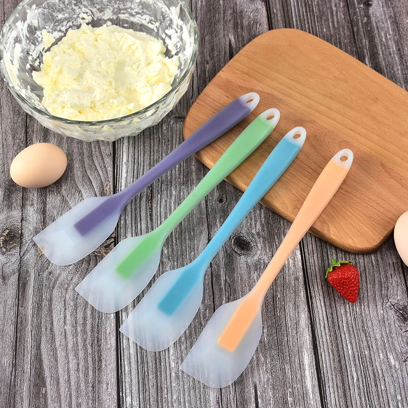 Silicone Cake Scraper Translucent Non-Stick Cake Cream Spatula Baking  Accessories Kitchen Cooking Pastry Scraper Mold Brush Tool - AliExpress