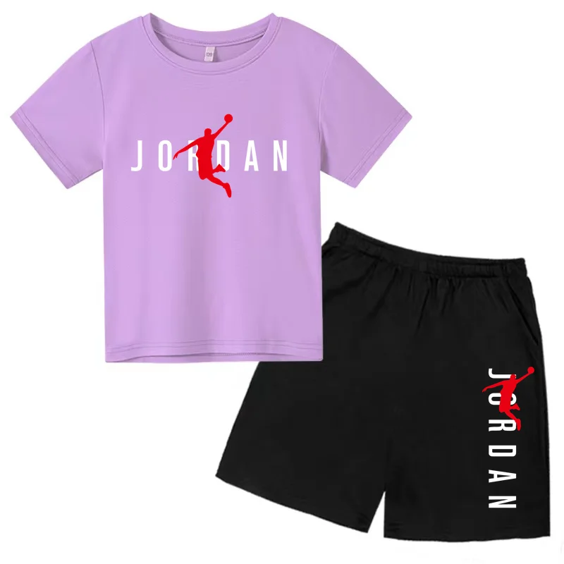 Kids' Activewear Boys Girls Teen Summer Short Sleeve Tops Kids Casual Sun Rice Fashion Short T Shorts Outdoor Tracksuit 6