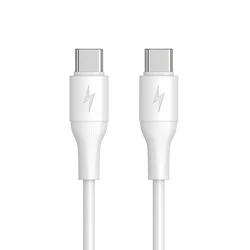 Enhanced High - Speed USB - C to USB - C Fast Charger Cable - Ultra - Durable Type - C Data Cable - 1 meter (WHITE)