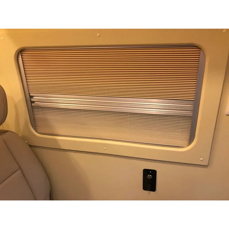 camper sunblind MPV manual Customized curtain with Window screening campervan sunshade with Honeycomb cloth car taxi cab divider van cabin curtain campervan black protective privacy front rear seat divider curtain window sunshade cover