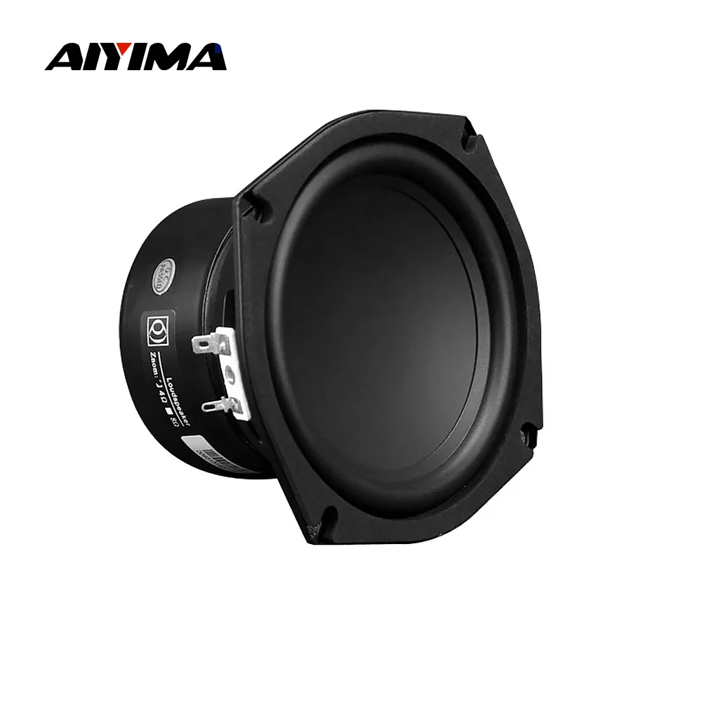 AIYIMA 5.25 Inch Woofer Speaker 4 8 Ohm 50W Bass Long Stroke Sound Speaker Driver Low Frequency Loudspeaker Subwoofer DIY 1Pcs,bluetooth speaker,portable speaker,audio speakers,bookshelf speakers