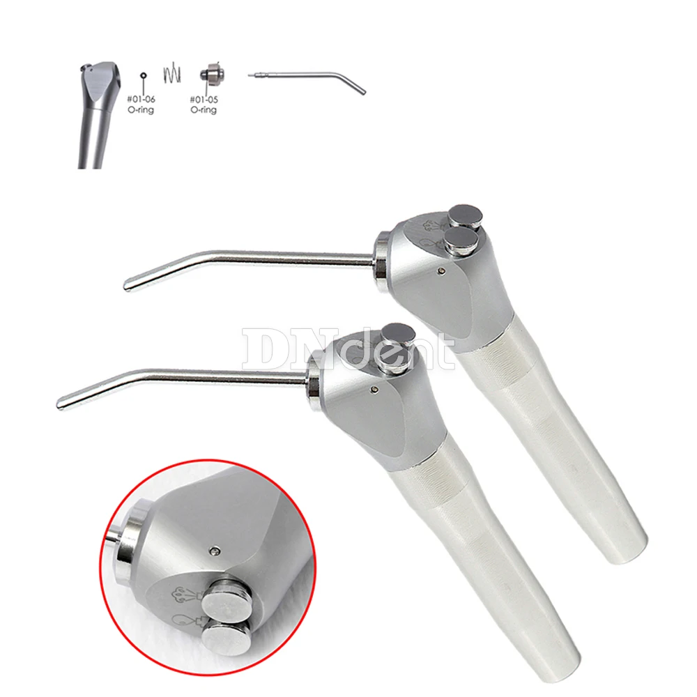 Dental Air Water Spray Triple 3 Way Syringe Handpiece + 2 Nozzles Tips Tubes For Air Triple Syringe Dental cleaning equipment