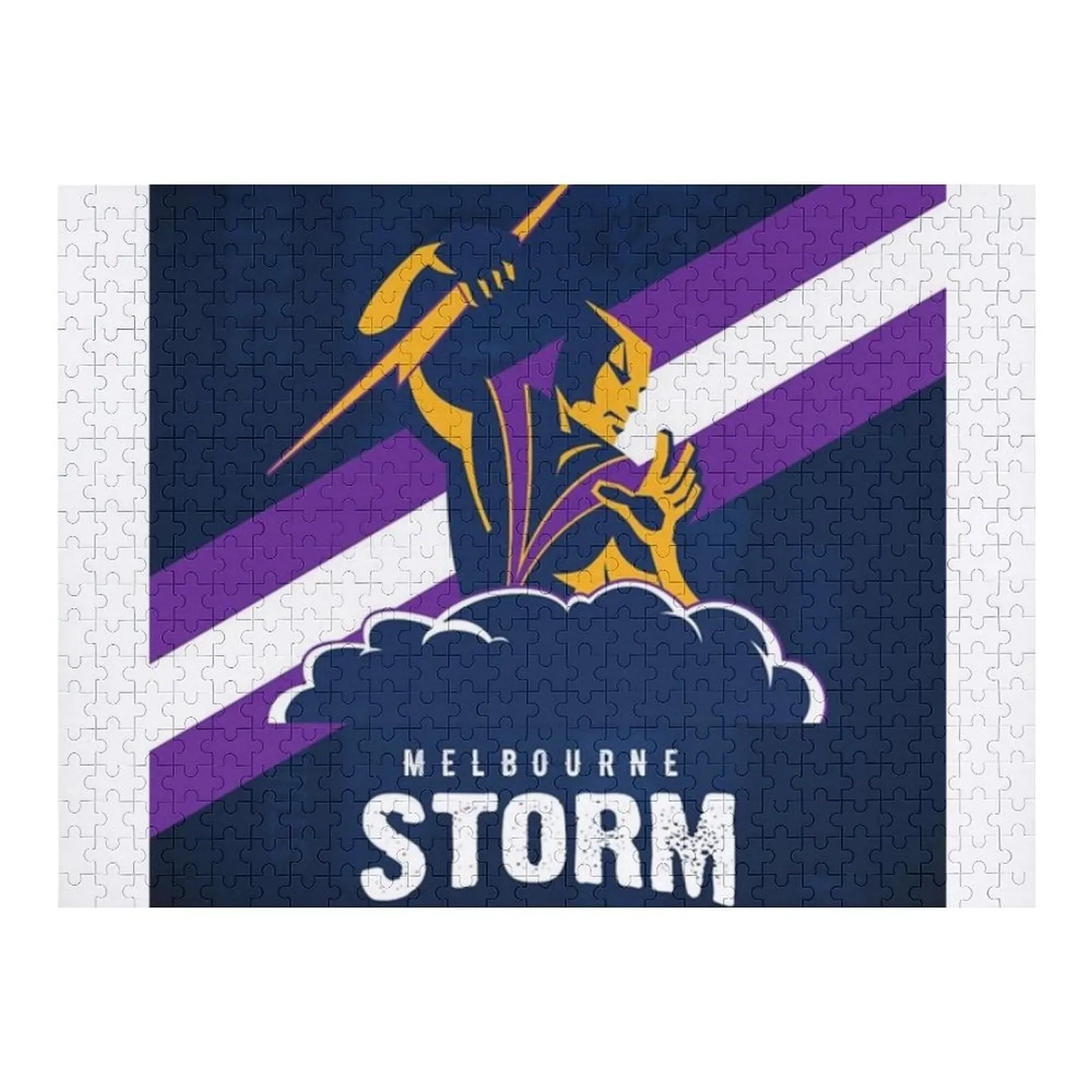 

MELBOURNE STORM NRL Wallpaper Jigsaw Puzzle Personalized Toys Adult Wooden Puzze Works Of Art Puzzle