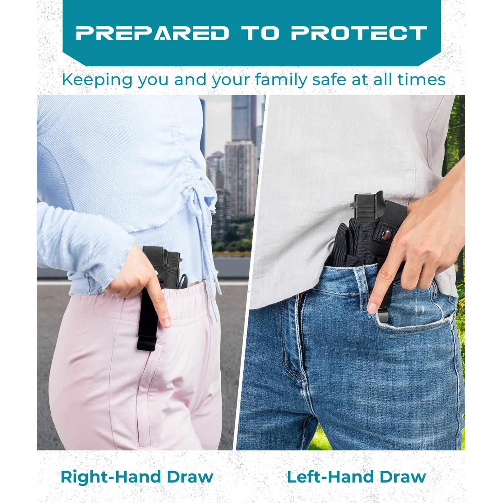Nylon Concealed Carry Pistol Holster for 380 45ACP