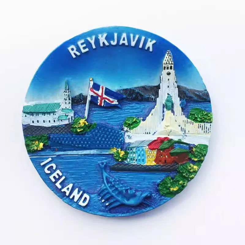 Description Picture 6 of itemIceland Fridge Magnets Reykjavik Travelling Souvenirs Message Board Magnetic Stickers Home Decoration Wedding Birthday Gifts