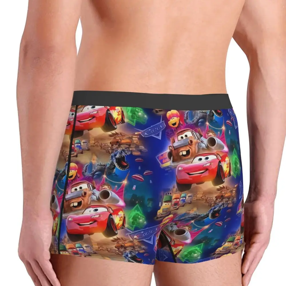Custom Lightning McQueen Car Collage Boxers Shorts Men's Briefs Underwear Cool Underpants