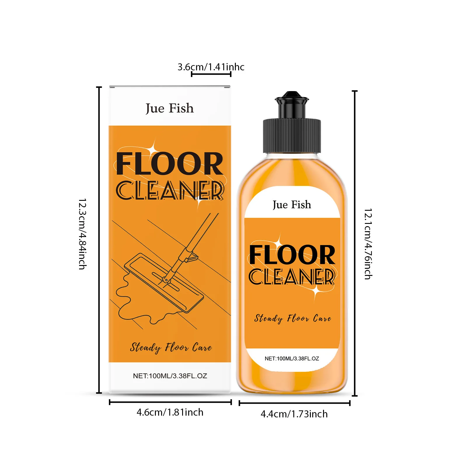 Multi Floor Cleaning Polishing Brightening Strong Stain Removal Descaling No Residue Ceramic Tile Cleaner 100ML