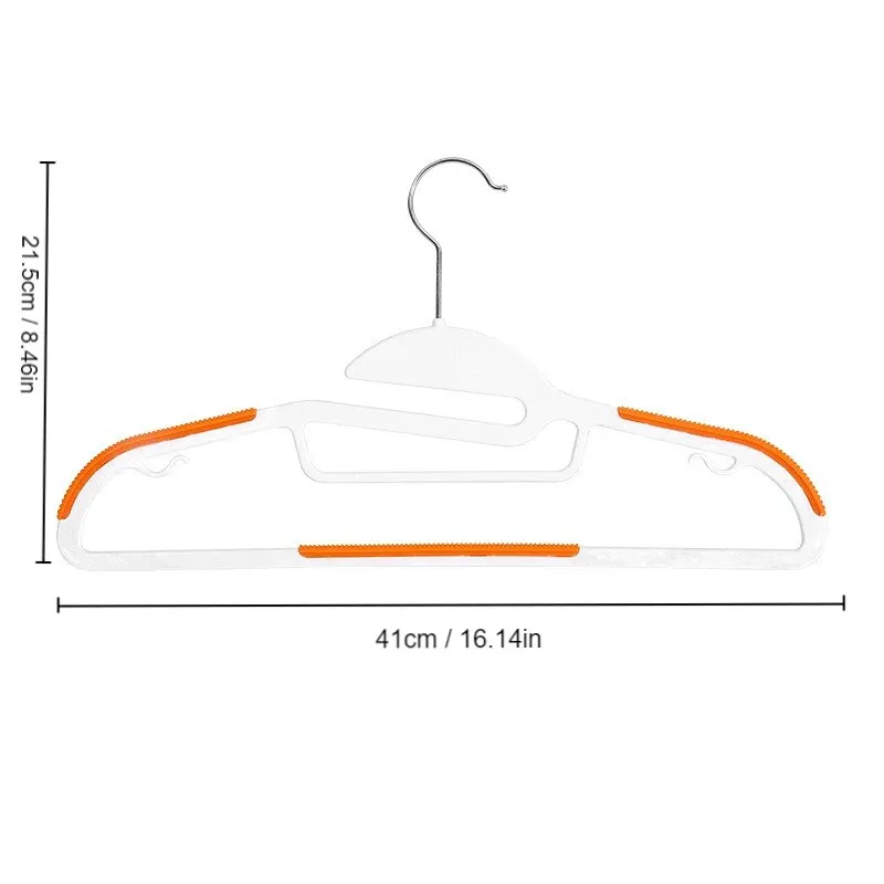Clothes hanger 10Pcs black/orange/grey multifunctional wet and dry household anti-slip for bedroom wardrobe