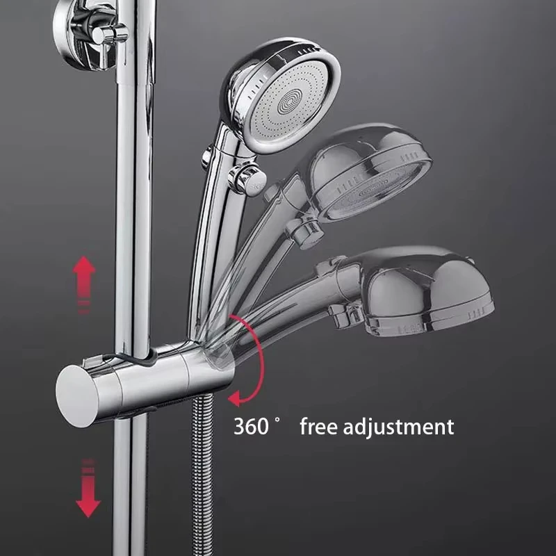 Universal Shower Head Holder Adjustable 18~25mm ABS Chrome Shower Rail Holder Bathroom Accessories Mounting Brackets shower holder