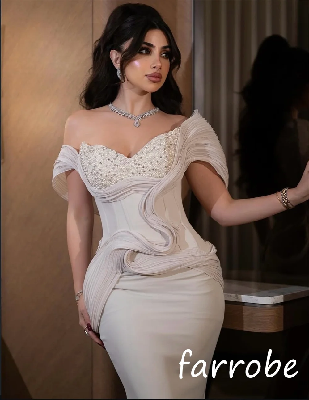 الأحجام المخصصة المتاحة جيرسي مطرزة الطية البوق خا...