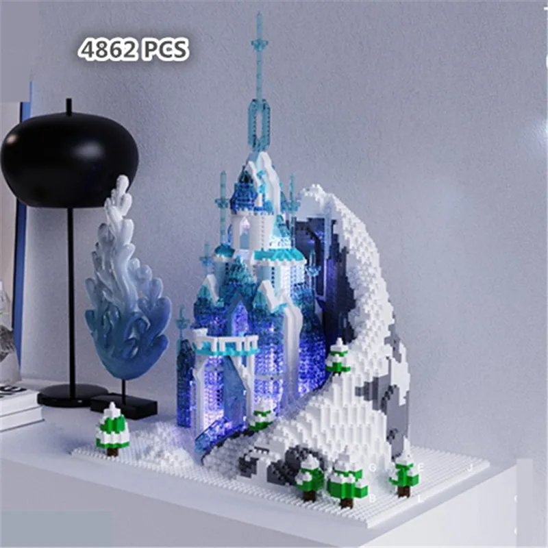 Château de Glace Lumineux 4862 Pièces - Set de Construction